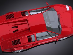 Countach LP500 Anniversary vray 3D Model