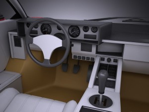 Countach LP500 Anniversary vray 3D Model