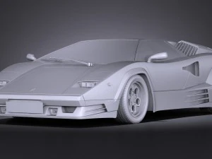 Countach LP500 Anniversary vray 3D Model
