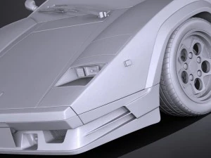 Countach LP500 Anniversary vray 3D Model