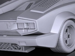 Countach LP500 Anniversary vray 3D Model