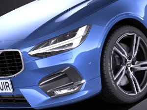 Volvo V90 Estate R-Design 2017 3D 모델
