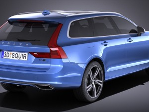Volvo V90 Estate R-Design 2017 3D 모델