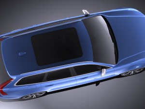 Volvo V90 Estate R-Design 2017 3D 모델
