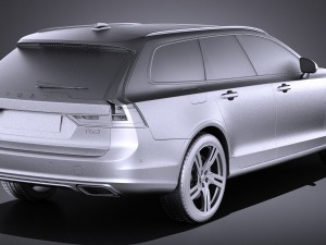 Volvo V90 Estate R-Design 2017 3D 모델