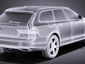 Volvo V90 Estate R-Design 2017 3D 모델