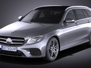 Mercedes-Benz E-class 2017 Estate AMG 3Dモデル