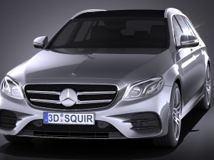 Mercedes-Benz E-class 2017 Estate AMG 3D Model
