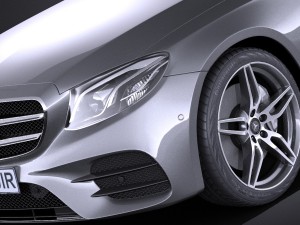 Mercedes-Benz E-class 2017 Estate AMG 3D Model