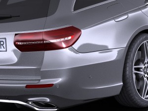 Mercedes-Benz E-class 2017 Estate AMG 3D Model