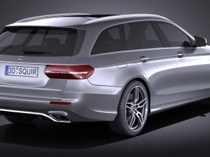 Mercedes-Benz E-class 2017 Estate AMG 3D Model