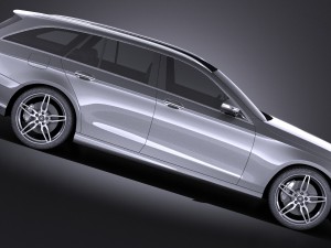 Mercedes-Benz E-class 2017 Estate AMG 3D Model