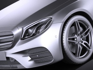 Mercedes-Benz E-class 2017 Estate AMG 3D Model