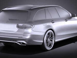 Mercedes-Benz E-class 2017 Estate AMG 3D Model