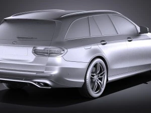 Mercedes-Benz E-class 2017 Estate AMG 3D Model