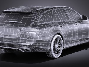 Mercedes-Benz E-class 2017 Estate AMG 3D Model