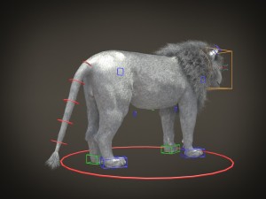 Lion the King Hair and Fur 3D Model