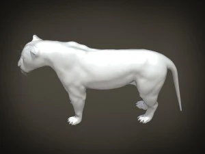 Lion the King Hair and Fur 3D Model