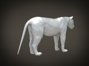 Lion the King Hair and Fur 3D Model