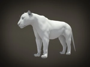 Lion the King Hair and Fur 3D Model