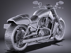 Harley-Davidson V-Rod Muscle 2016 Modello 3D