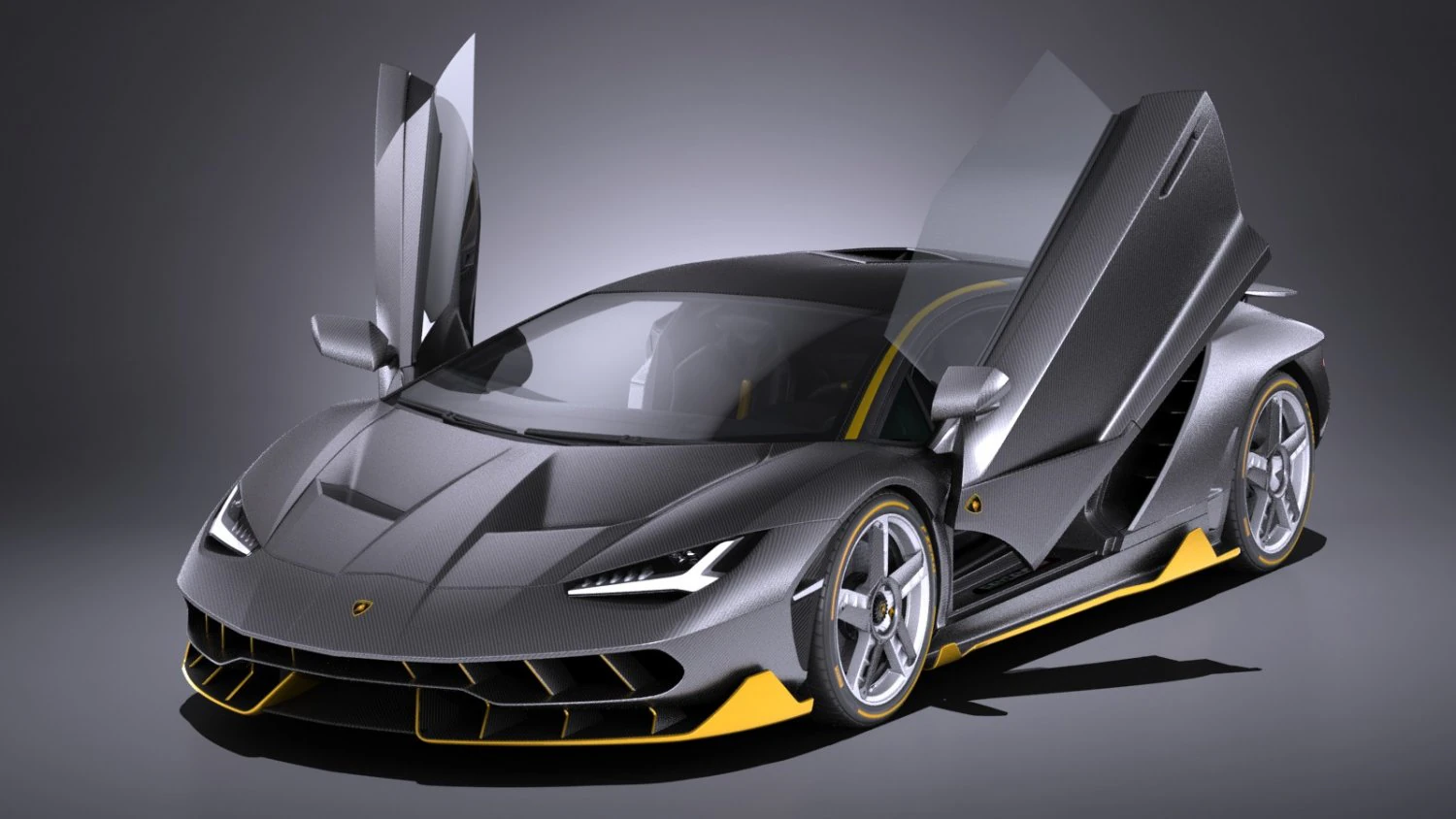 Centen&aacute;rio LP 770-4 2017 de portas abertas Modelo 3D .c4d .max .obj .3ds .fbx .stl .blend 