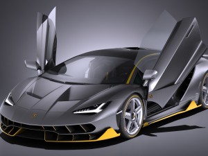 Centenario LP 770-4 2017 open doors 3D 模型