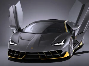 Centen&aacute;rio LP 770-4 2017 de portas abertas Modelo 3D