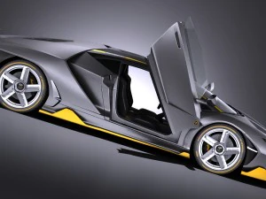 Centen&aacute;rio LP 770-4 2017 de portas abertas Modelo 3D