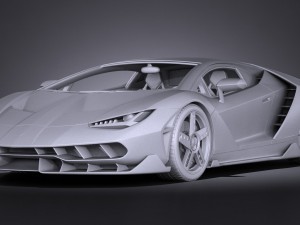 Centenario LP 770-4 2017 open doors Modèle 3D