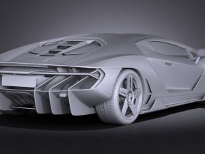 Centenario LP 770-4 2017 open doors Modèle 3D
