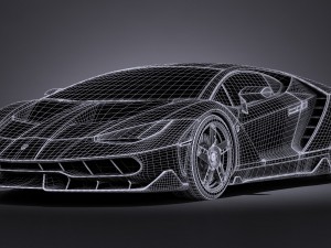 Centenario LP 770-4 2017 open doors Modèle 3D