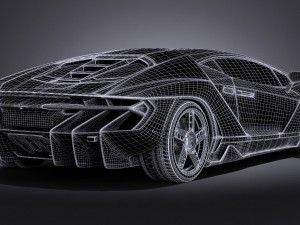 Centenario LP 770-4 2017 open doors Modèle 3D