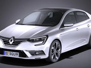 Renault Megane Sedan 2017 3D Model