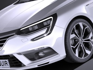 Renault Megane Sedan 2017 Modelo 3D
