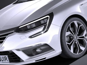 Renault Megane Sedan 2017 3D Model