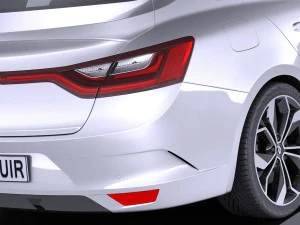 Renault Megane Sedan 2017 3D Model