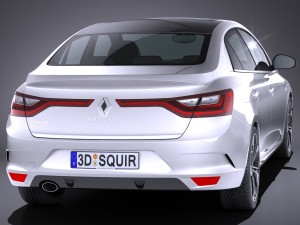 Renault Megane Sedan 2017 Modelo 3D