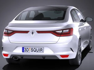 Renault Megane Sedan 2017 3D Model