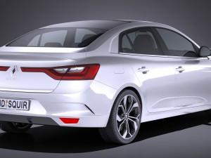 Renault Megane Sedan 2017 Modelo 3D