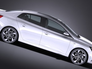 Renault Megane Sedan 2017 Modelo 3D