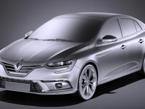 Renault Megane Sedan 2017 3D Model