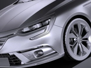 Renault Megane Sedan 2017 3D Model