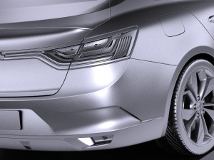 Renault Megane Sedan 2017 Modelo 3D