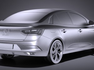 Renault Megane Sedan 2017 Modelo 3D