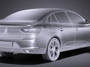 Renault Megane Sedan 2017 Modelo 3D