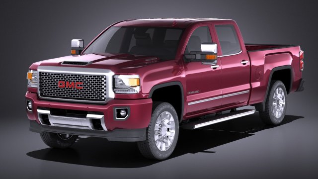 GMC Sierra Denali 2500hd 2017 Modèle 3D .c4d .max .obj .3ds .fbx .stl .blend