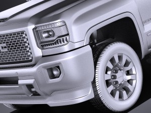 GMC Sierra Denali 2500hd 2017 Modèle 3D
