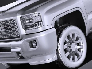 GMC Sierra Denali 2500hd 2017 3D Model