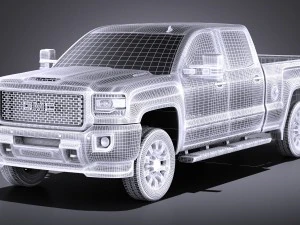 GMC Sierra Denali 2500hd 2017 3D Model